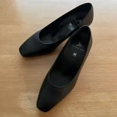 ワコール　サクセスウォーク 黒　パンプス　21.5cm EE 就活・冠婚葬祭