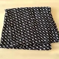 大判スカーフ 水玉模様 ブラック