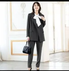 (極美品)大きいサイズ　アッドルージュ　ダブルスーツセットアップ　洗える　2XL