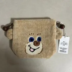 ラブラリーバイフェイラー　ドアップテディ　耳付き巾着