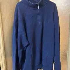 FILA ネイビー ハーフジップ トレーナー XL