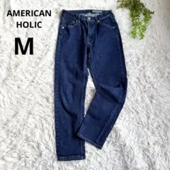 アメリカンホリック◆テーパードデニムパンツ(9)ブルー　ジーンズ