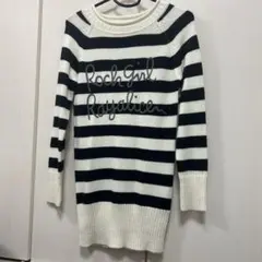 Rayalice ボーダー ニット ワンピース