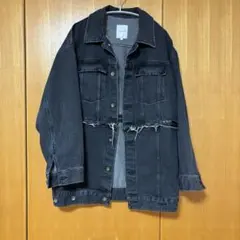 LEPSIM ダークグレー デニムジャケット