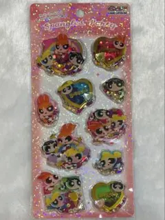 パワパフ　スパンコールパーティー　パワーパフガールズ　シャカシャカシール