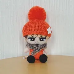すのチル　チルぬい　オレンジニット帽　マフラー　ぬい服　SnowMan