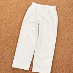 アパートバイローリーズ コーデュロイパンツ テーパード アンクル丈 アイボリー