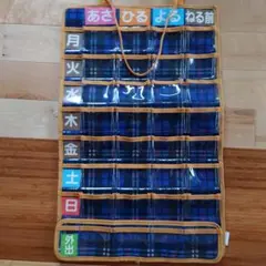 曜日ポケット付き薬ウォールポケット