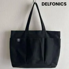 【期間限定価格】DELFONICS トートバッグ 大 ブラック デルフォニックスのサムネイル
