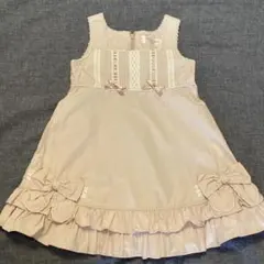 Shirley Temple ピンクノースリーブワンピース　100cm