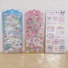 サンリオ　ドロップジェリーシール　3枚セット　シナモン　マイメロ　クロミ