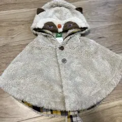 フリース動物デザインポンチョ