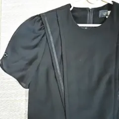 【高級】東京ソワール ブラックフォーマル ワンピース 11号 礼服 喪服 半袖