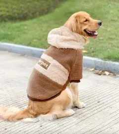 大型犬　犬服パーカーペット用品散歩着室内着冬服厚手もこもこ5XL超大型犬