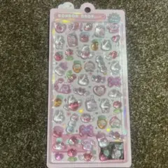 ボンボンドロップシール　ももいろボンボン