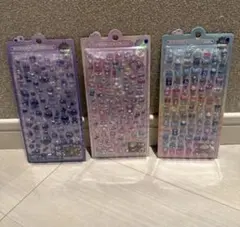 ボンボンドロップシール ミニ　よるねこ　ゆめいろ　めろめろ　3パックセット正規品