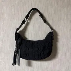 COACHシグネチャーアクセサリーバッグ黒