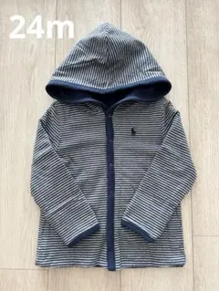 ラルフローレン　ベビー　リバーシブル　フードパーカー　カーディガン　24M