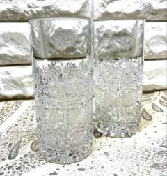 未使用品 BOHEMIA ボヘミア500PK カット ハイボールグラス ペアB