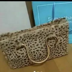 ★サマンサタバサ★オルラーレ★豹柄★キラキラ★ヒョウ柄★新品★ひょう柄★ブラウン