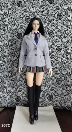 1/6フィギュア服　S07Cサイズ　Say What　紺×アッシュグレー 1/6フィギュア服 S07Cサイズ One More Once 白×濃紺 - メルカリ