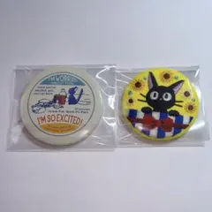 ジブリがいっぱい ジブリ 刺繍ブローチ 缶バッジ 魔女の宅急便 ジジ