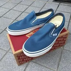 バンズ US企画 スリッポン 定番モデル ネイビー ブルー 28cm