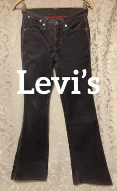 LevI’s コーデュロイ　フレアデニム　 チャコールグレー　28