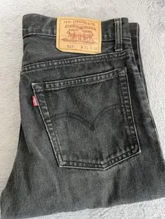 90s Levi's 517 ブラックデニム　フレア　w31l34 後染めのサムネイル