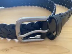 編み込みベルト黒　3センチ幅100センチ位