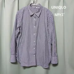 UNIQLO ストライプシャツ 長袖 Mサイズのサムネイル