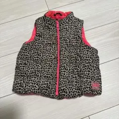 GAP 中綿ベスト 80cm レオパード柄