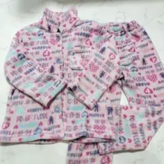 130cm　もこもこ　冬用　パジャマ　セットアップ　あったかパジャマ