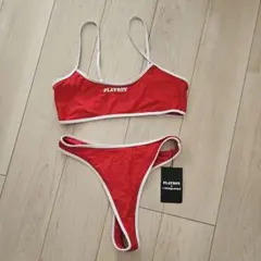 PLAYBOY x Missguided 赤 セパレート水着