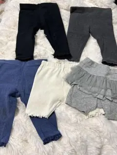 5点セット　まとめ売り　スパッツ　レギンス　サイズ70中心のサムネイル