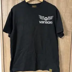 【VANSON バンソン】ウィングスター 半袖Tシャツ ブラック L バイカー