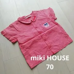 ミキハウス　チェックシャツ