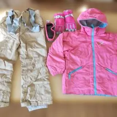 子ども用スキーウェアセット120（ジャケット・ズボン・ゴーグル・手袋）
