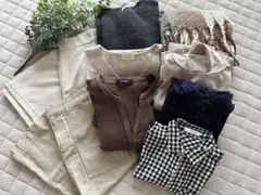 秋冬 まとめ売り コーデ売り ニット シンプル カジュアル シャツ