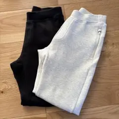 【m様】UNIQLO ユニクロドライスウェットパンツ グレーと黒130