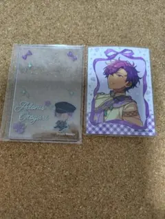 あんスタ ミニブロマイド ＆ 硬質カードケース 乙狩アドニス ①