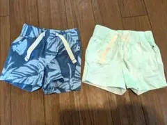 ベビー服 パンツ 2点セット ブルー系　青　50cm　男の子