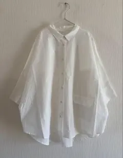 1度のみ 慈雨 40 白 長袖シャツ シワ加工 アシンメトリー - メルカリ