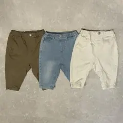 ブランシェス ガーデナー テーパード パンツ80 3点セット