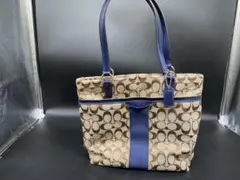 ★COACH コーチ シグネチャー ストライプ トートバッグ F28504