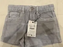 zara kids 120〜128スタッズ付きデニムショーツ サイズ8