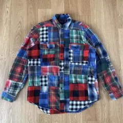 ポロラルフローレン　チェックシャツ　ネルシャツ　長袖シャツ　ヴィンテージ　古着