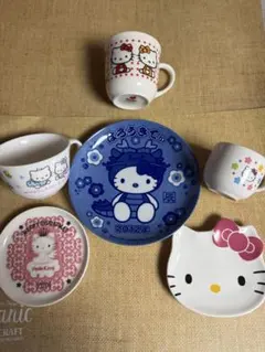 ✨未使用✨サンリオハローキティ＆チャーミーキティ食器7点セット
