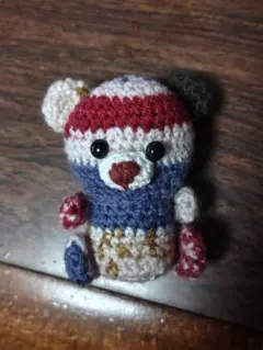 あみぐるみ カラフルミニくまちゃん かぎ針編み ハンドメイド
