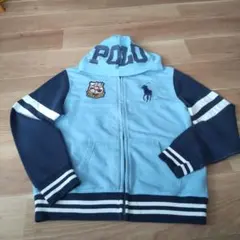 ラルフローレン水色 フード付きパーカー